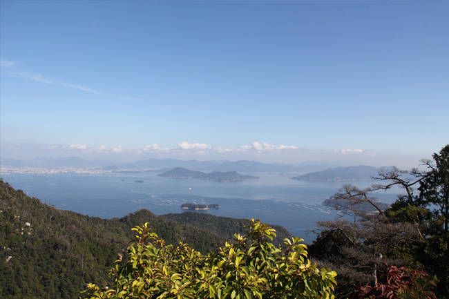 写真：弥山展望台からの眺望