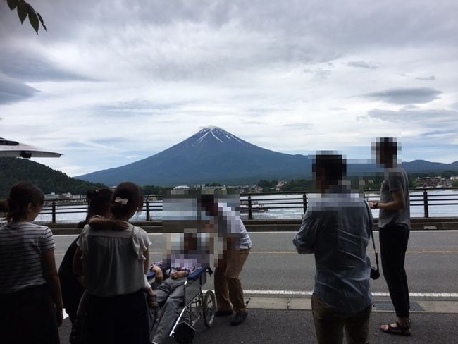 写真：やっと富士山との対面