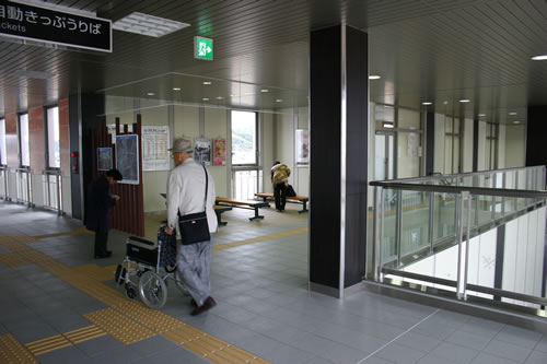 写真：本竜野駅に到着