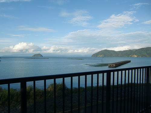 写真：琵琶湖を一望する